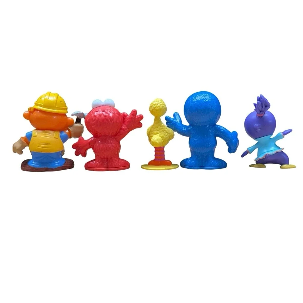 Sesame Street Big Bird Elmo Ernie Grover & Muppet Babies Summer Penguin Toy Lot